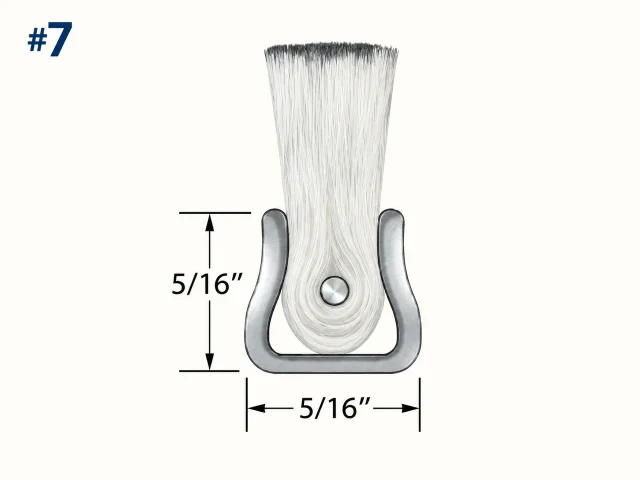 #7 Natural Polyester Fill with Stainless Steel Backing