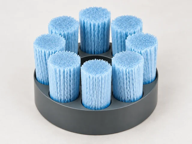 Ceramic Abrasive Shell Mill Disc Brushes - Tufted Pattern