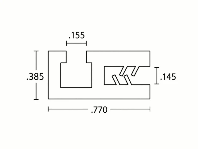 Clip with 90-Degree Profile