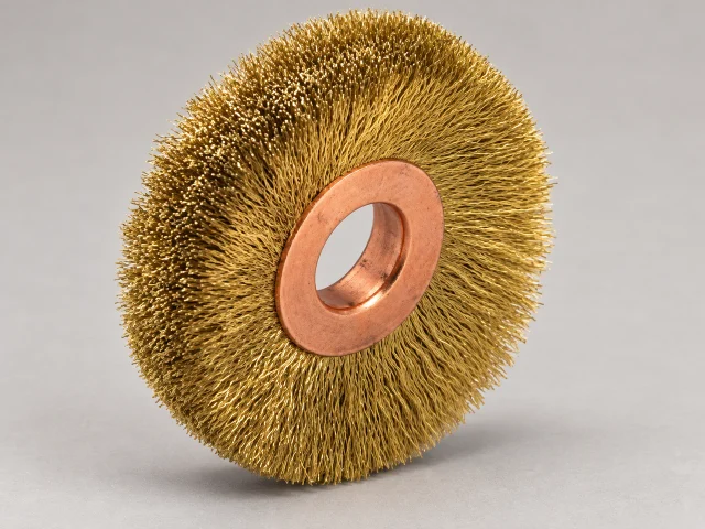 Copper Center Crimped Wire Wheel Brushes – Brass
