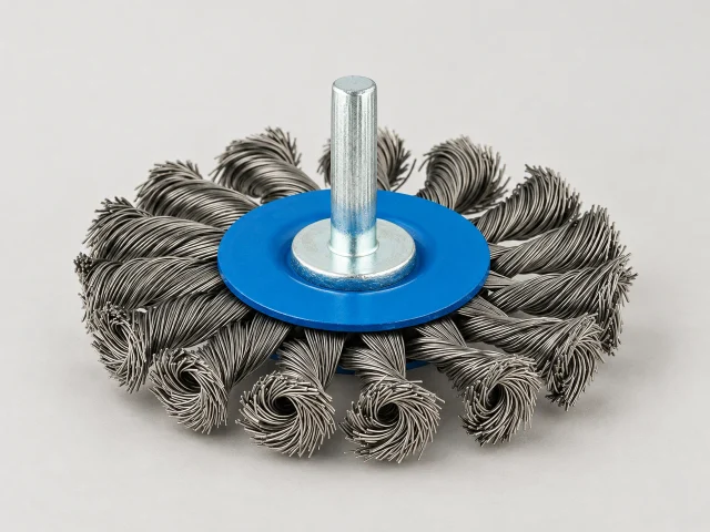 Twisted Knot Stem Mount Wire Wheel Brushes – Carbon Steel