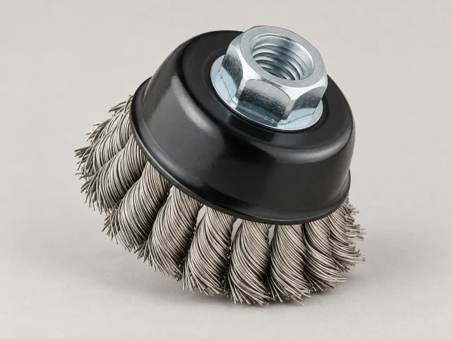 Twisted Knot Wire Cup Brushes – Stainless Steel